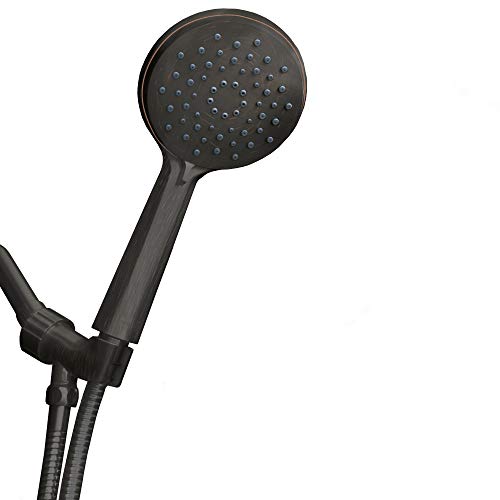ShowerMaxx, Luxury Spa Series, 3 Spray Settings 4.7 inch Hand Held Shower Head Extra Long Stainless Steel Hose, MAXX-imize Your Shower with Easy-to-Remove Flow Restrictor