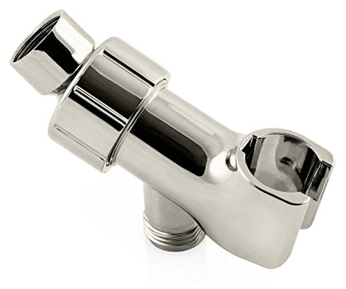 ShowerMaxx | Shower Head Holder | Showerhead Mounts for Handheld Showerheads | Arm Bracket with Swivel Ball Connector | Adjustable Universal 1/2 in Male Female Shower Heads Wall Mount