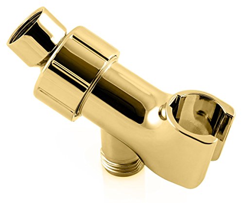 ShowerMaxx | Shower Head Holder | Showerhead Mounts for Handheld Showerheads | Arm Bracket with Swivel Ball Connector | Adjustable Universal 1/2 in Male Female Shower Heads Wall Mount