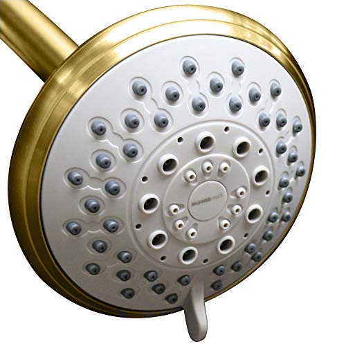 ShowerMaxx, Choice Series, 6 Spray Settings 4 inch Adjustable High Pressure Shower Head, MAXX-imize Your Shower with Showerhead