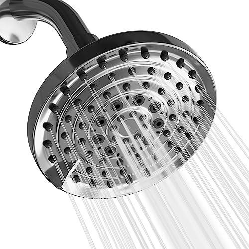 ShowerMaxx, Luxury Spa Series, 6 Spray Settings 5 inch Adjustable High Pressure Shower Head, MAXX-imize Your Shower with Bathroom Showerhead