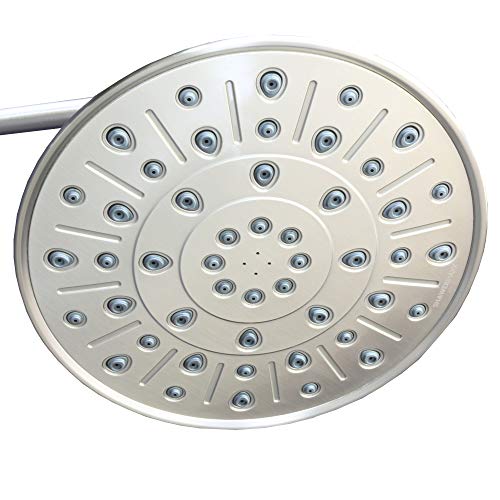 ShowerMaxx, Elite Series, 8 inch Round High Pressure Rainfall Shower Head, MAXX-imize Your Rainfall Experience with Easy-to-Remove Flow Restrictor Rain Showerhead