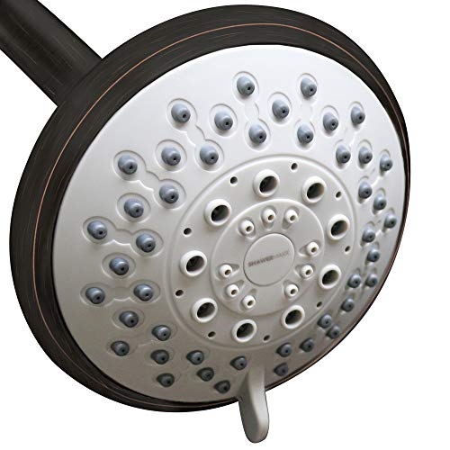 ShowerMaxx, Choice Series, 6 Spray Settings 4 inch Adjustable High Pressure Shower Head, MAXX-imize Your Shower with Showerhead